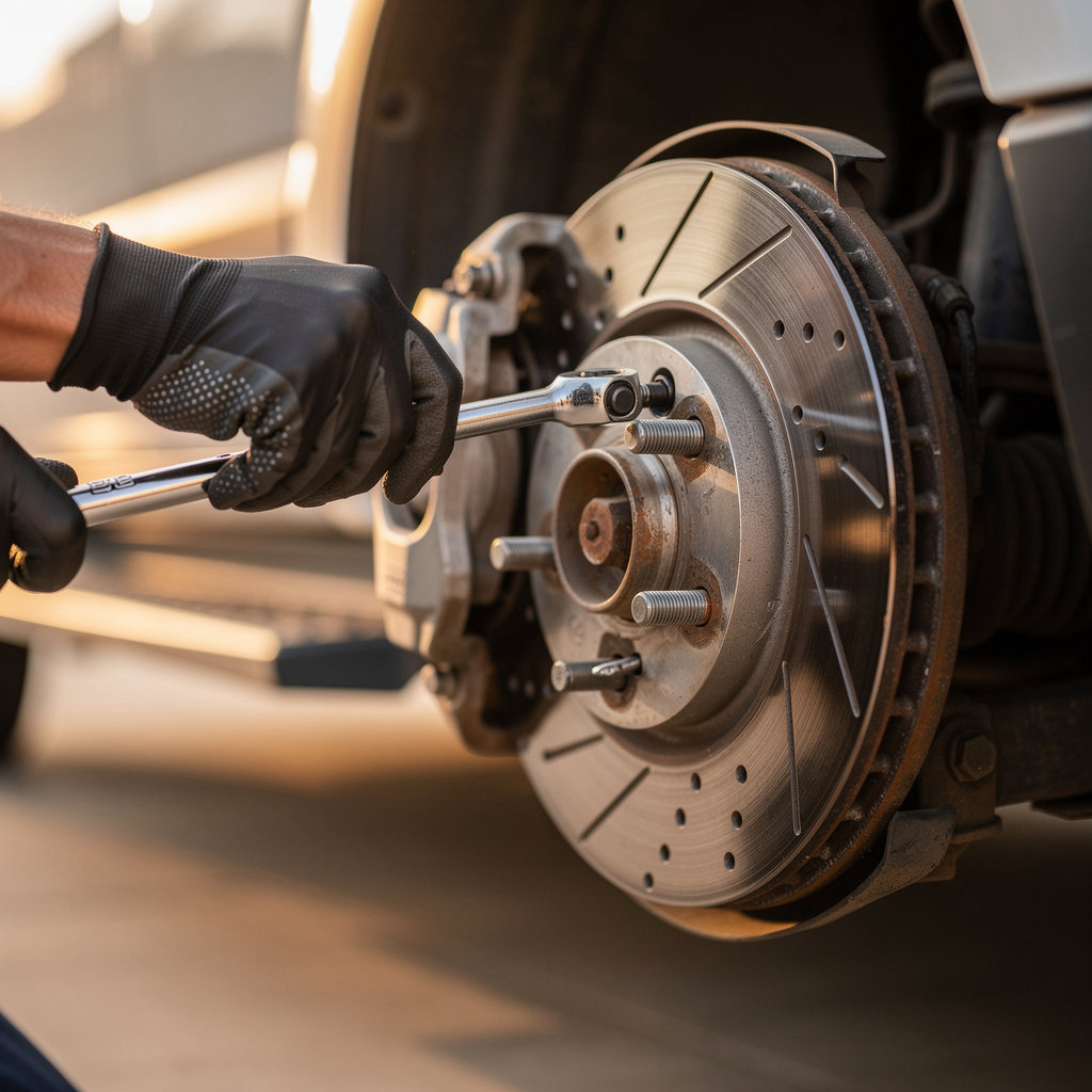MIKE'S PIT STOP mobile brake repair service in San Diego, ensuring vehicle safety with professional on-site maintenance